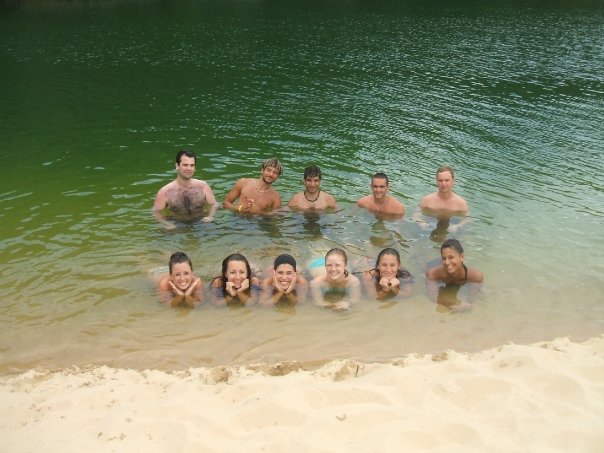 Hanging out with friends on Fraser Island for my birthday circa 2007