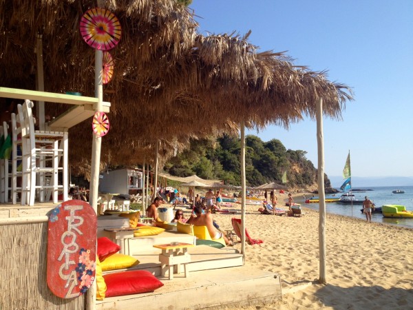 Beach bar at Agia Eleni