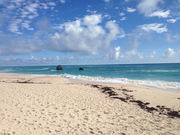 Empty Bermuda beach