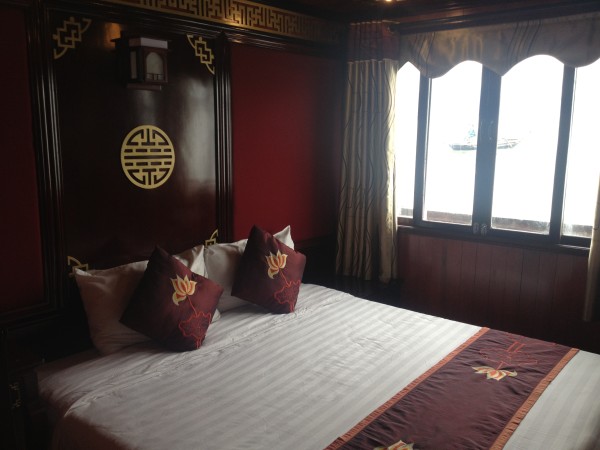 Bedroom on Junk Ship Cruise