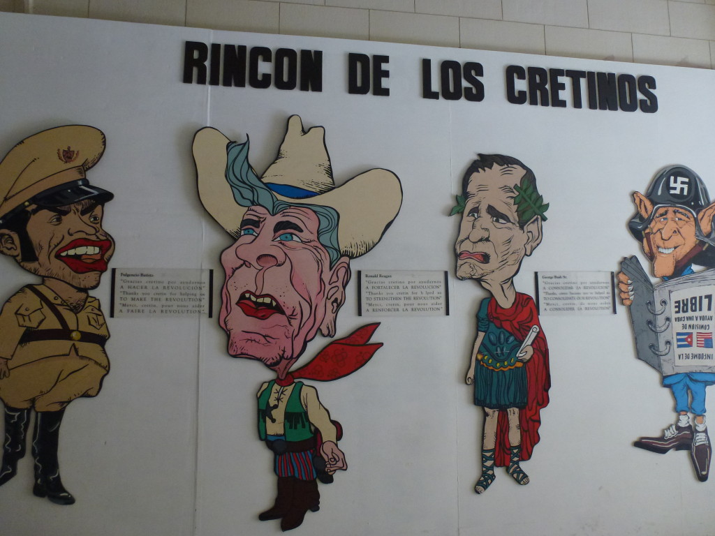 The corner of the the cretins in the Revolution Museum, Havana