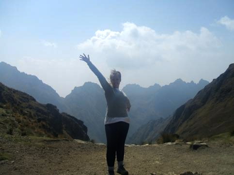 Excited to reach the highest point of the trek - Dead Woman's Pass