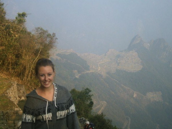 First glimpse of Machu Picchu from the Sun Gate