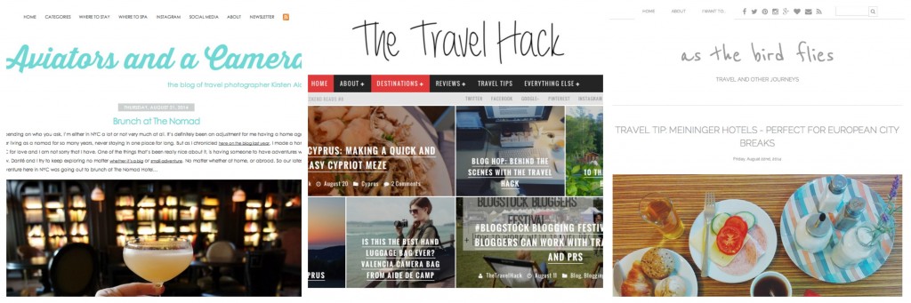 Some of my favourite travel blogs