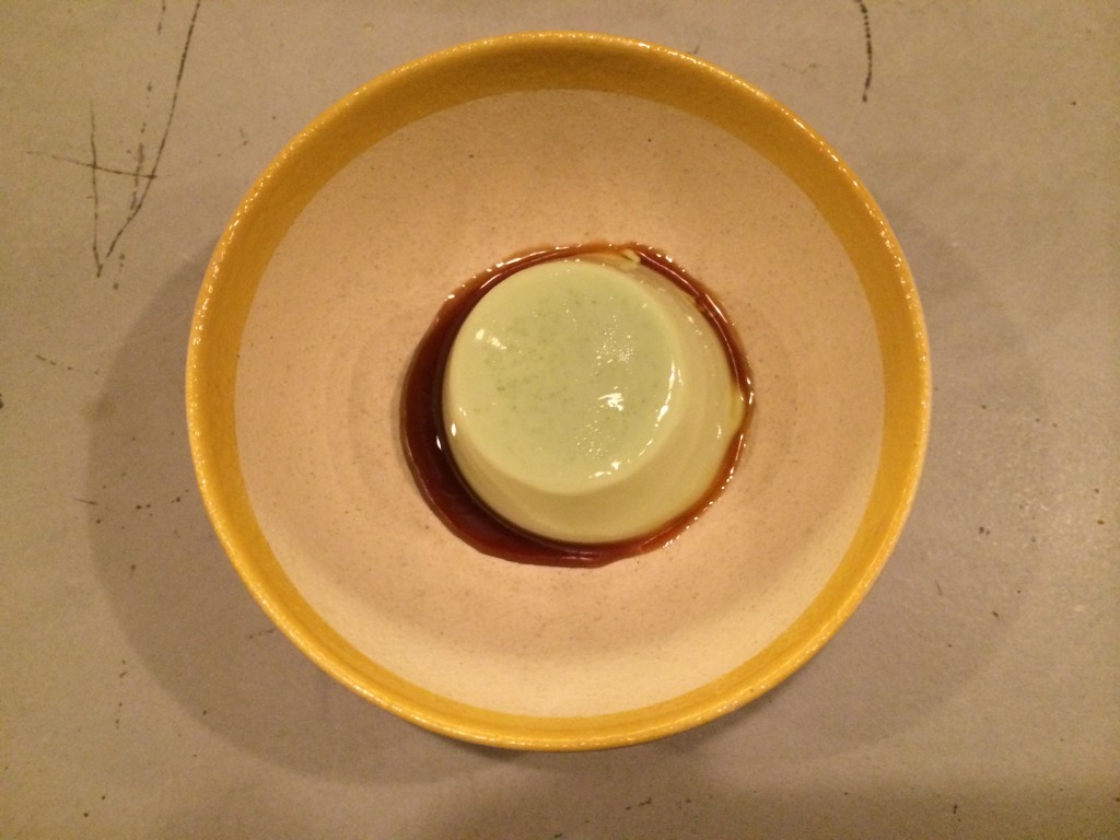 pandan panna cotta