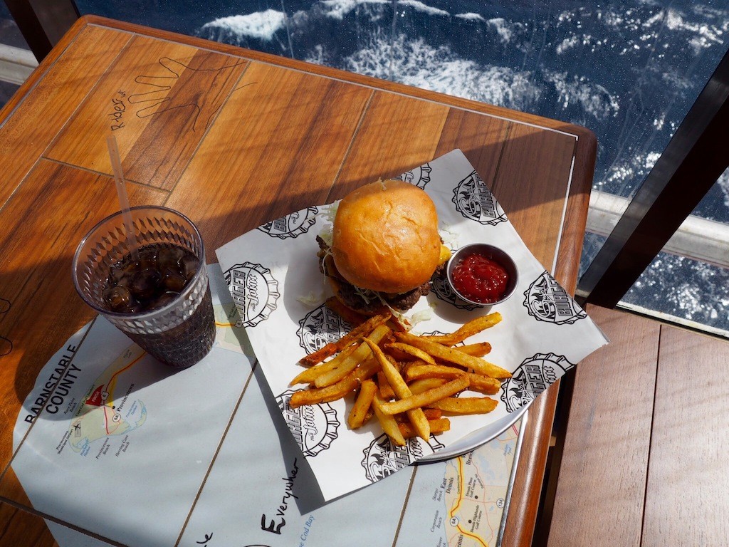 Guy Fieri's great burgers served at sea