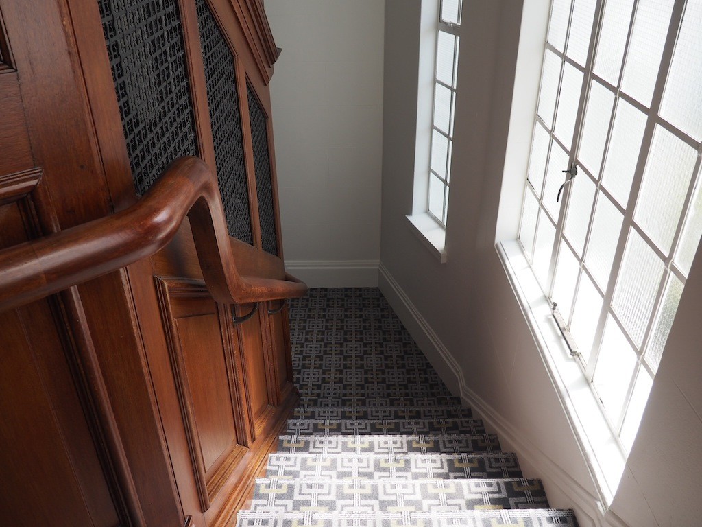 Heritage listed lift at the heart of the building