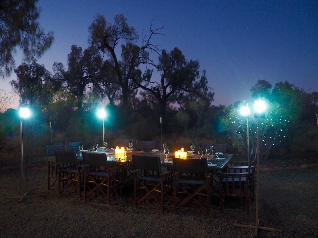 Communal dining under the stars