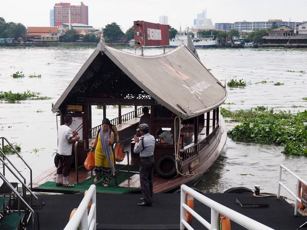 The hotel's free shuttle boat to Saphon pier.