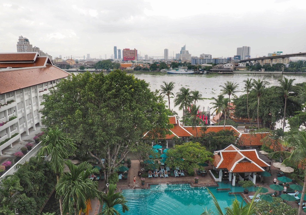 Anantara Riverside Bangkok Resort sits on the west banks of Chao Praya River