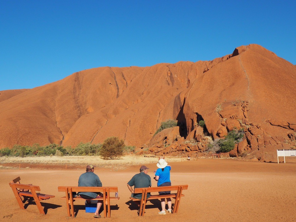 Visitors soaking up the view from Mala carpark