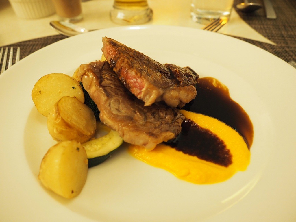 Steak from the Interactive Buffet at Ilkari