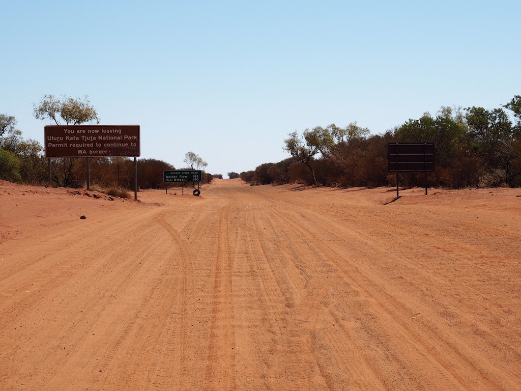 The road from Uluru to WA requires a permit