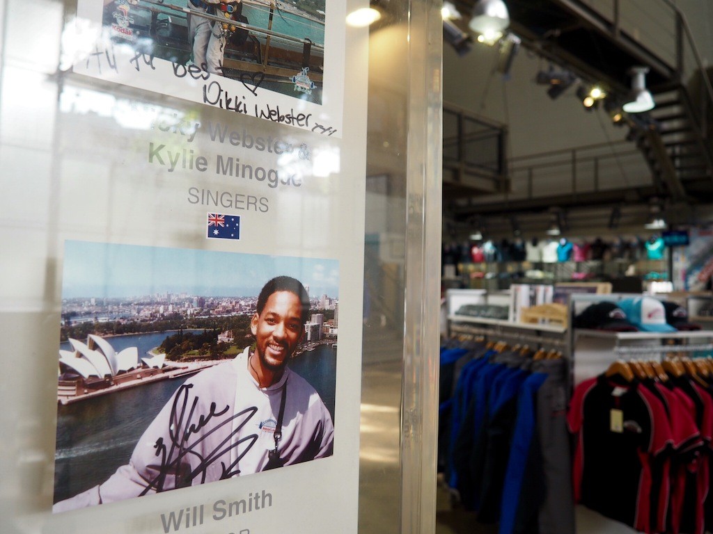 In good company - the BridgeClimb Base has pictures of its famous guests