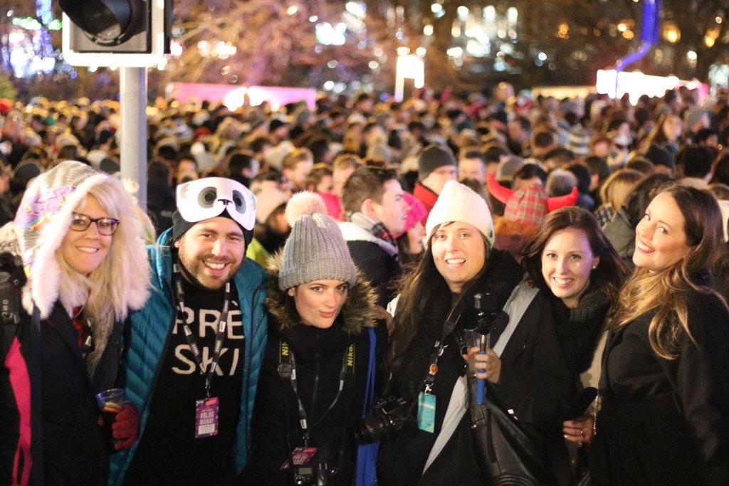 The #blogmanay crew at Guilty Pleasures. Photo thanks to Emily Luxton