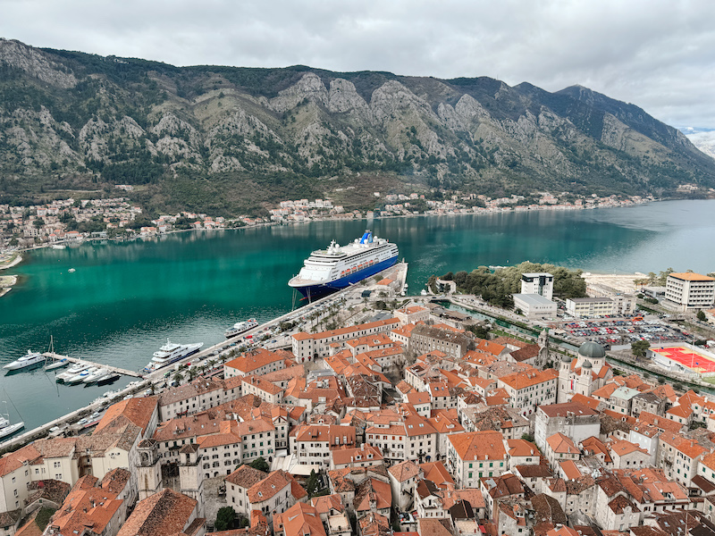 View of Kotor from St John Fortress