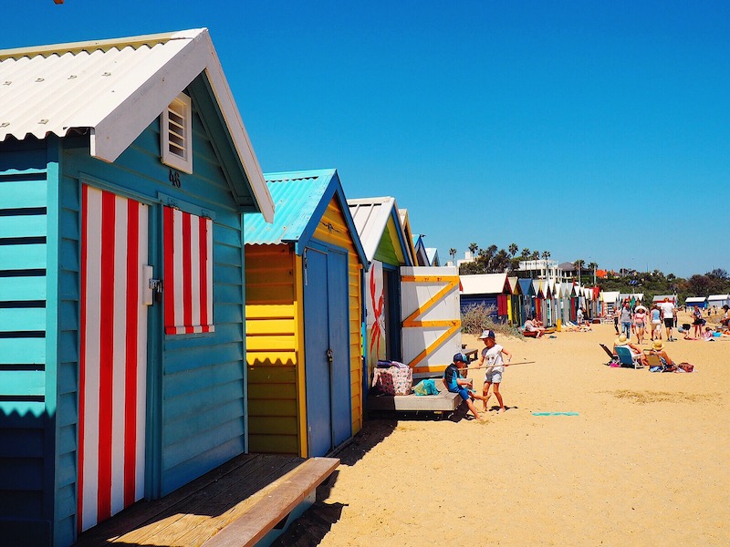 Brighton bathing boxes Melbourne