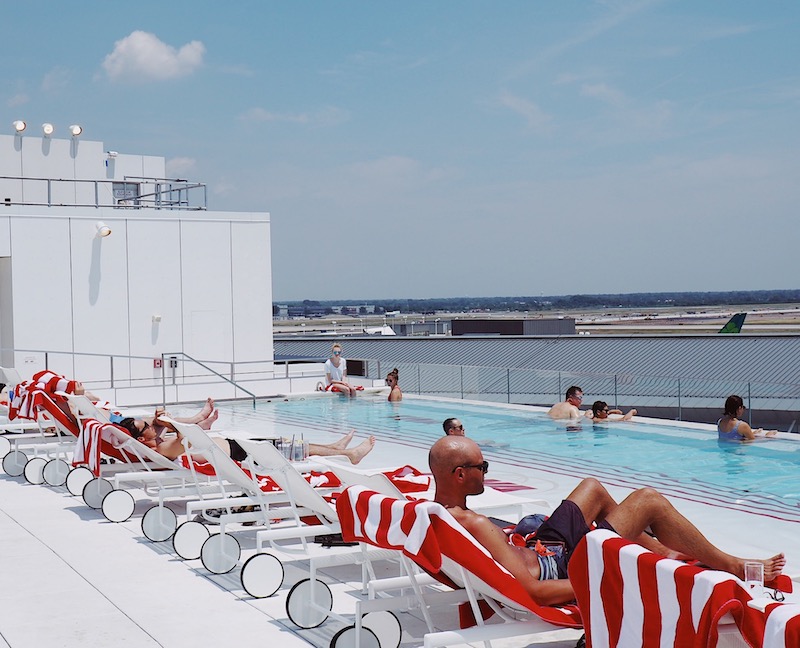 TWA Hotel JFK rooftop pool