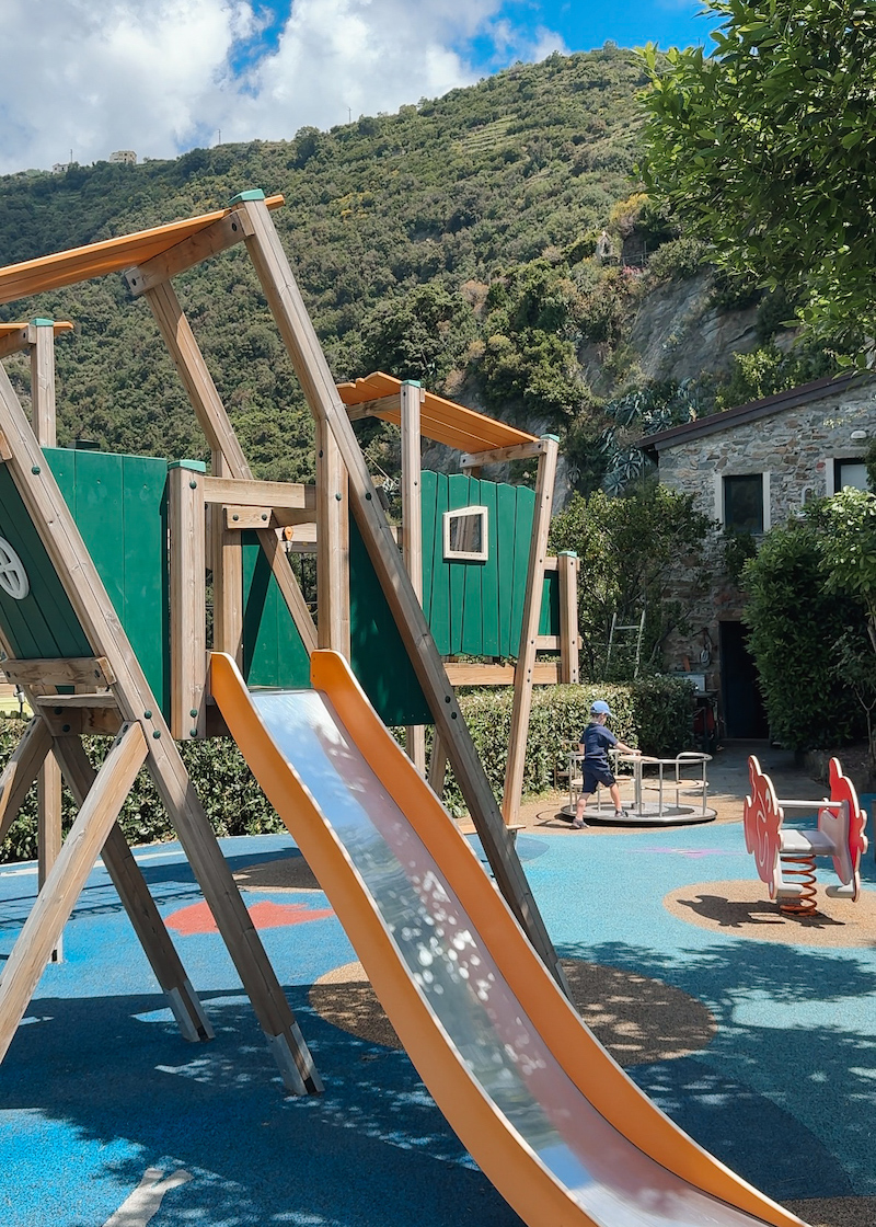 Playground in Manarola, Cinque Terre, Italy