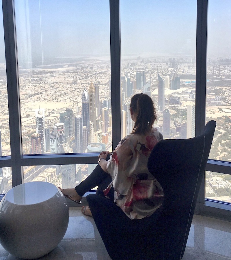 Soaking up the views from At The Top Burj Khalifa SKY