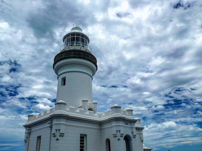 Moody clouds above Byron Bay Lighthouse