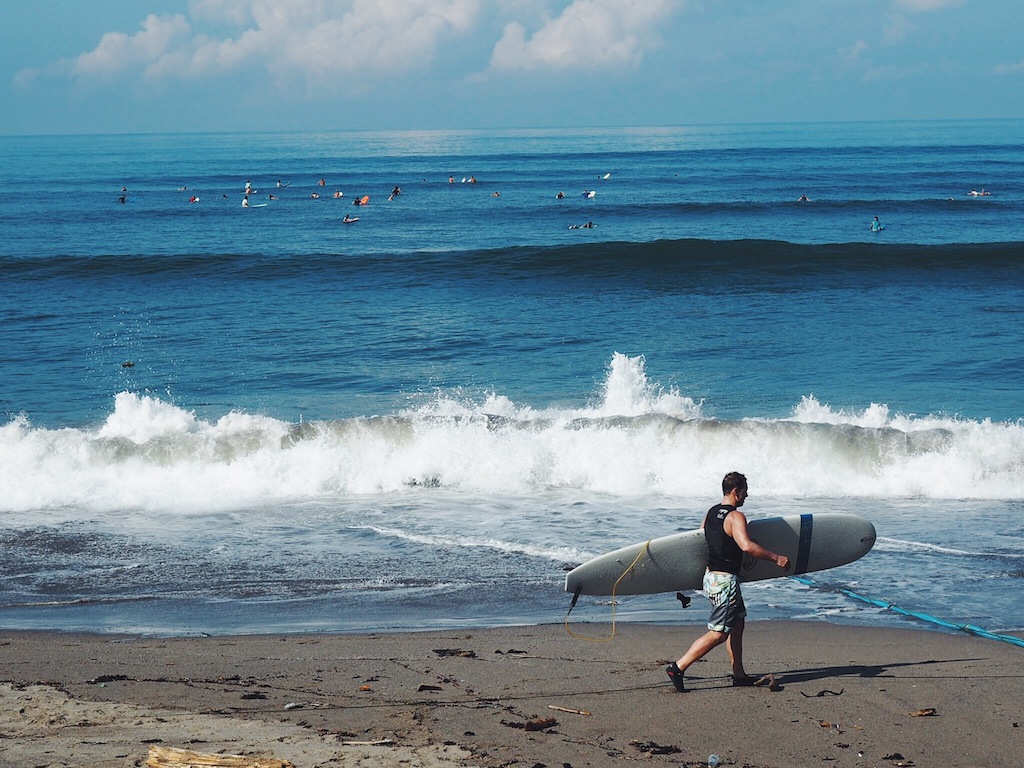 Canggu is big with surfers