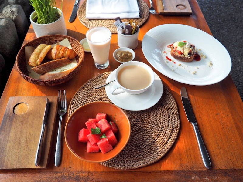 Made to order breakfast at Alila Ubud