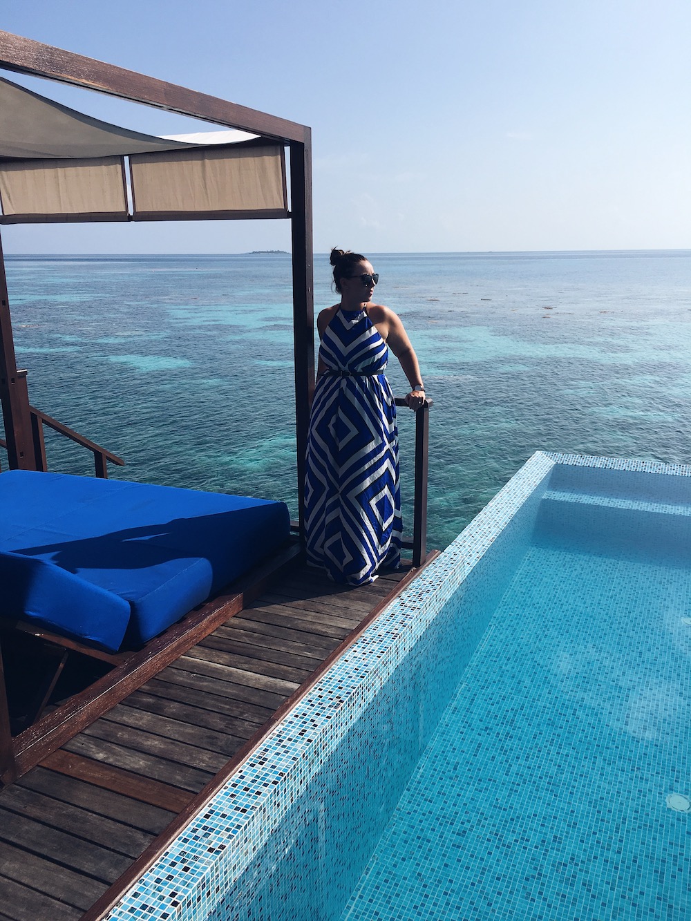 Seafolly dress in the Maldives