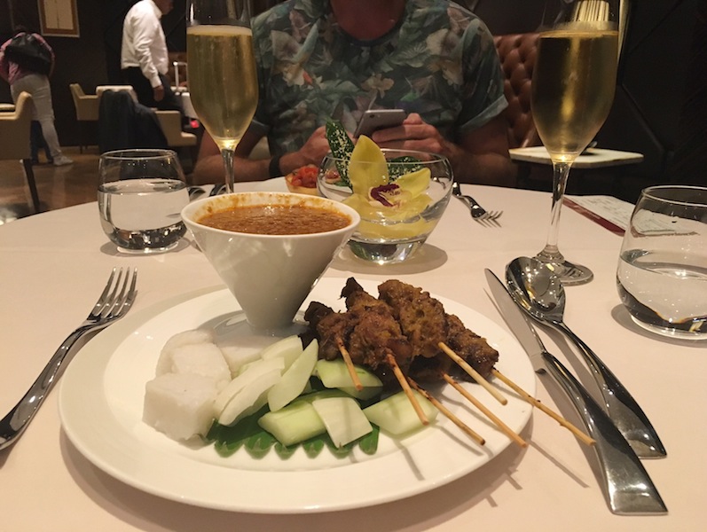 Generous satay in The Private Room