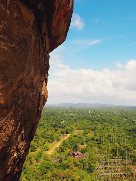 Enjoying the view as I climb Sigiriya