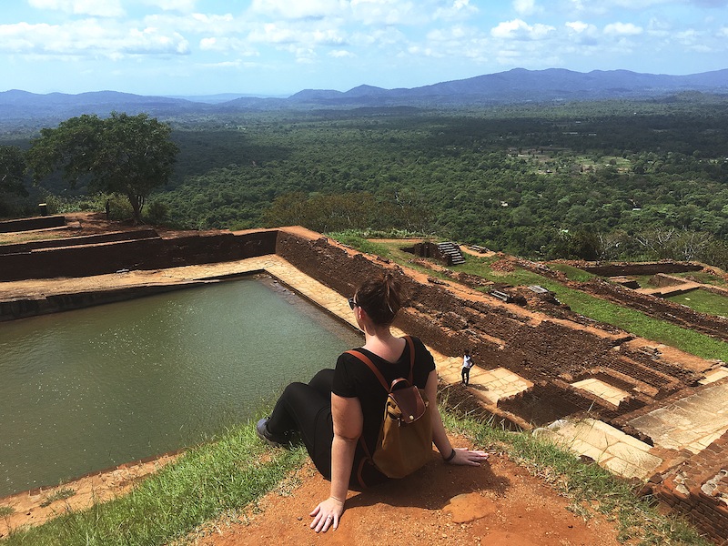 Soaking up the view from the summit of Sigiriya