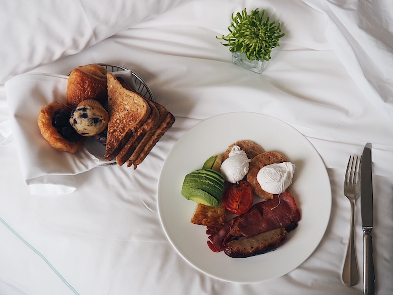 Breakfast in bed at One Aldwych