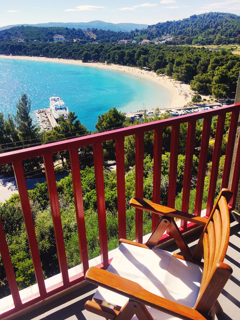 View of Koukounaries from Skiathos Palace Hotel