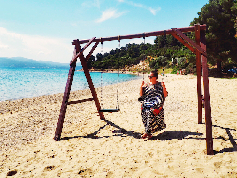 Wearing Camilla Kaftan in Greece