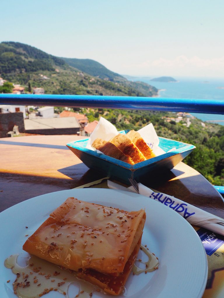 Delicious feta parcel at Agnanti Glossa