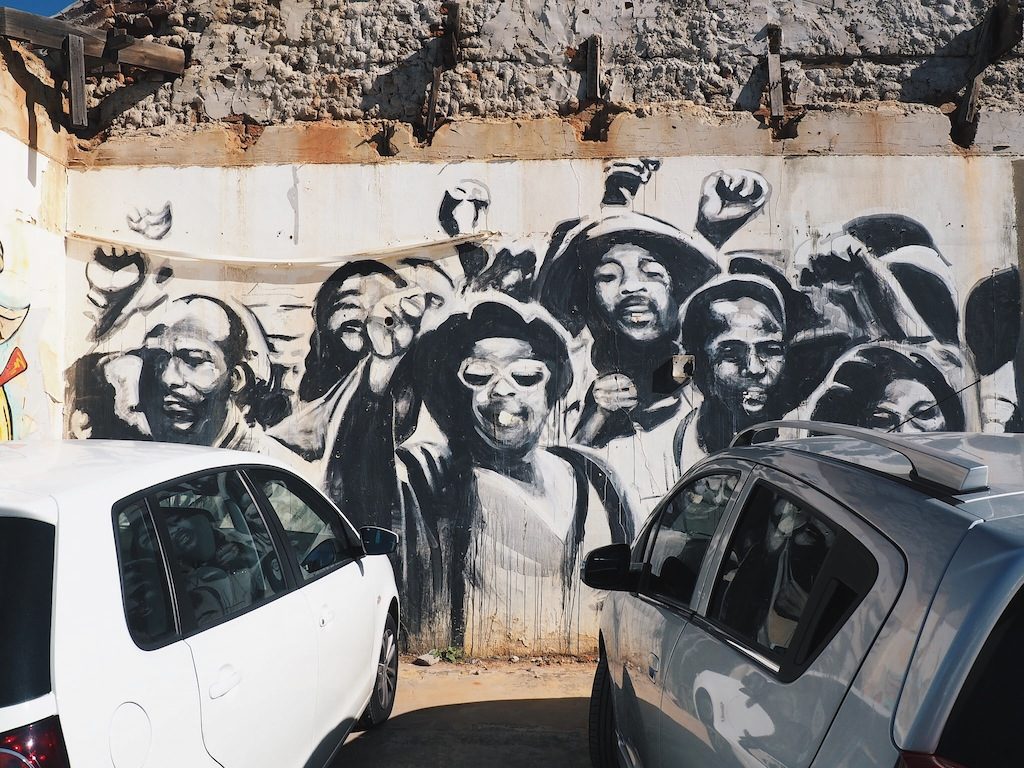 Street art in Woodstock Cape Town by Freddy Sam