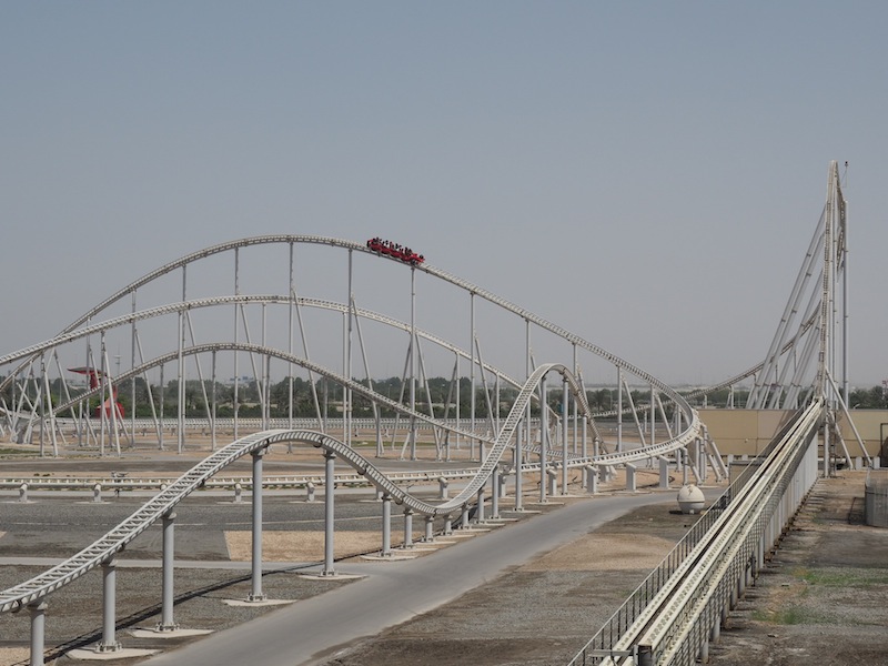 Fastest roillercoaster in the world at Ferrari World Abu Dhabi