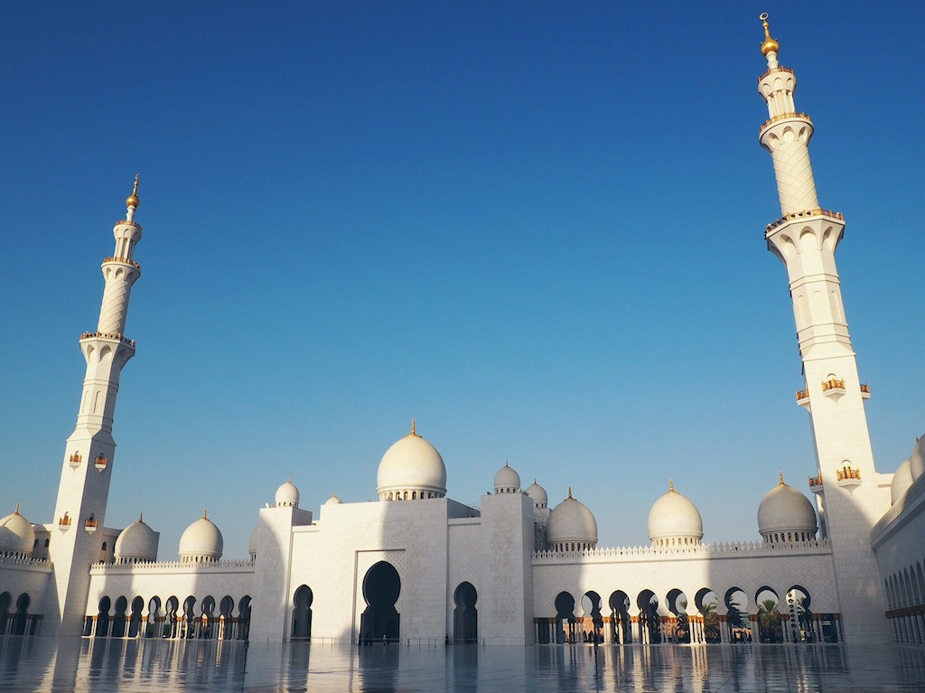 Sheikh Zayed Grand Mosque in Abu Dhabi