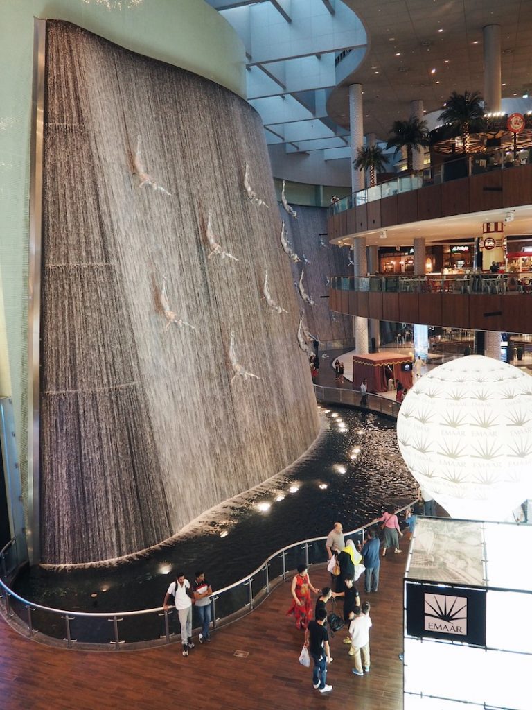 Dubai Mall Waterfall