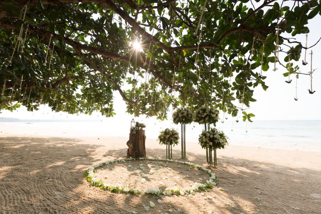 Our wedding set up at The Sarojin