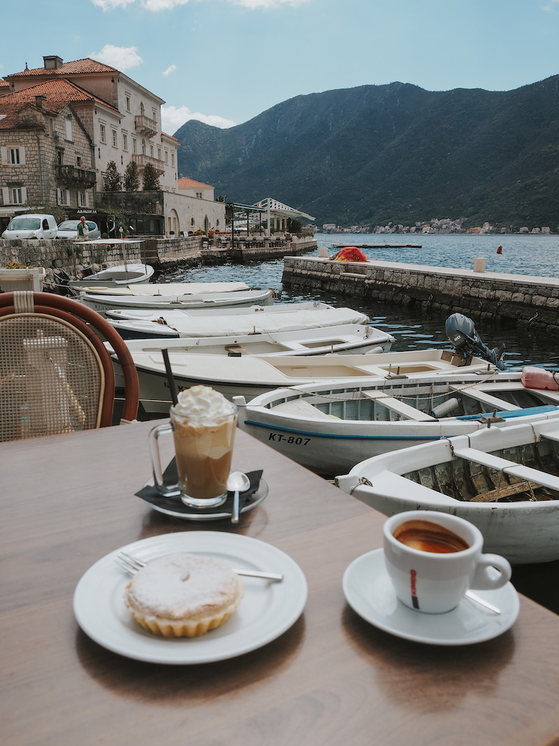 Perast cake in Perast, Montenegro