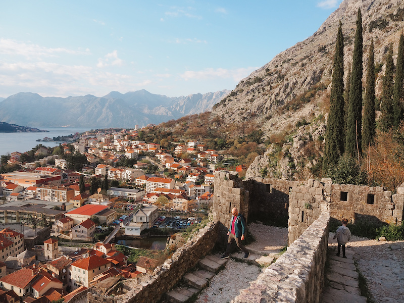 Kotor city walls hike