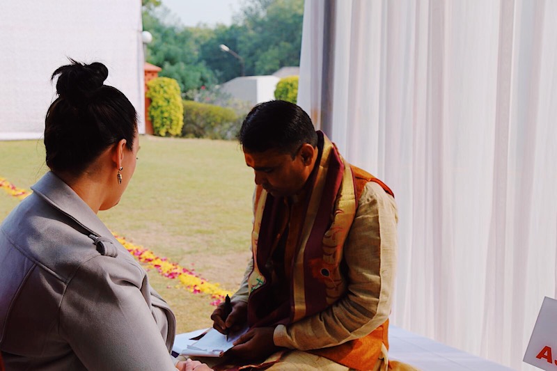 Palm reader in India