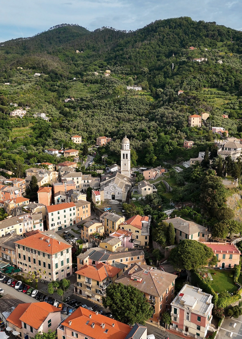 Levanto Liguria drone shot