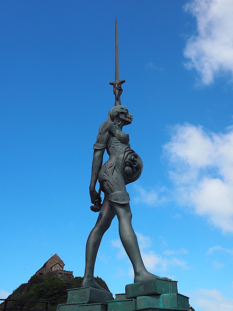 Damien Hirst Verity Statue Ilfracombe Harbour