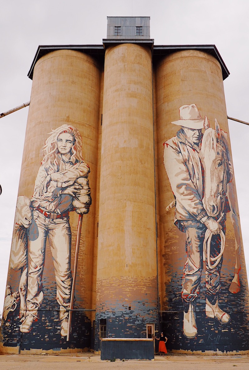 Rosebery Silo by Kaffeine - Silo Art Trail