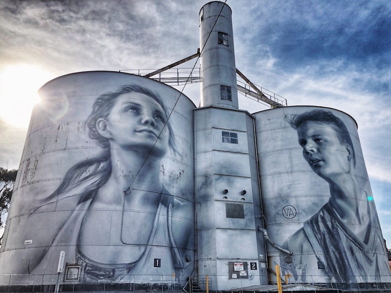 Rupanyup Silo by Julia Volchkova -Silo Art Trail