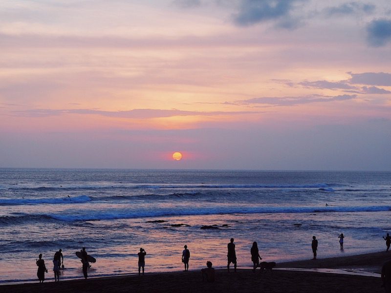 Sunset at The Lawn in Canggu, Bali