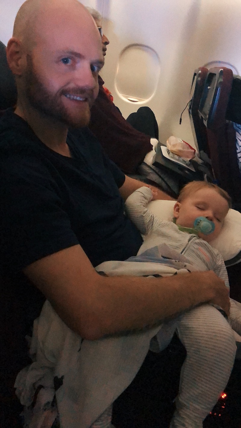 Flying with a baby to Australia