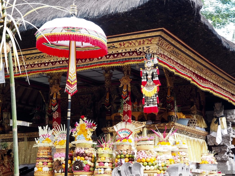 Offerings at the temple